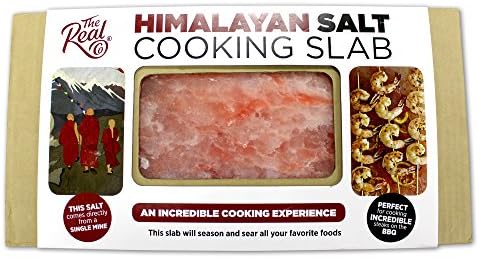 Single Origin Natural Himalayan Pink Salt Cooking Slab 12" X 8" X 1.5" The Real Co