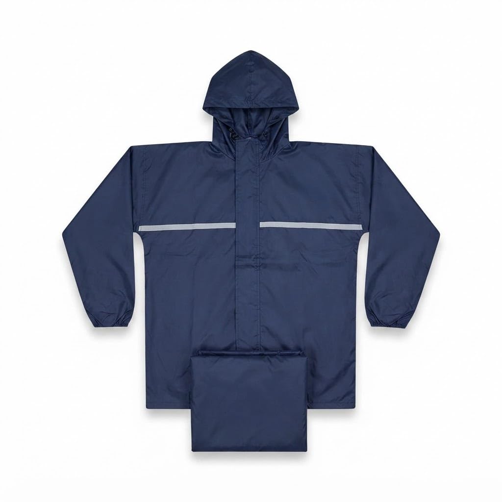 { 2026 Brings 5 Years WARRANTY ) Raincoat for Men and Women, Heavy Duty Waterproof Rain Suit, Reflective Safety Gear, Portable Hooded Rain Coat with Pants for Bike Riding.-image-7