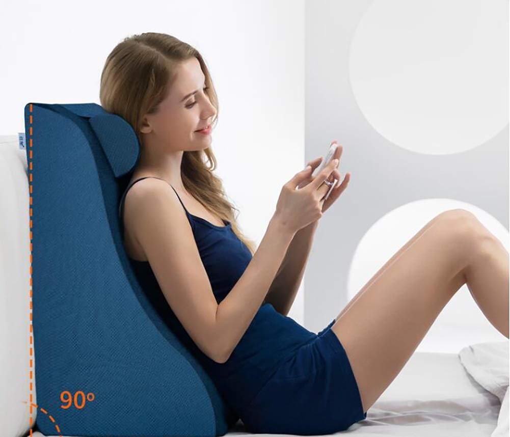 Coussin De Lecture Pour Lit Coussin Triangulaire Mémoire De Forme (50x50x26cm) - Anti-reflux/dos Coussin Dos Lit