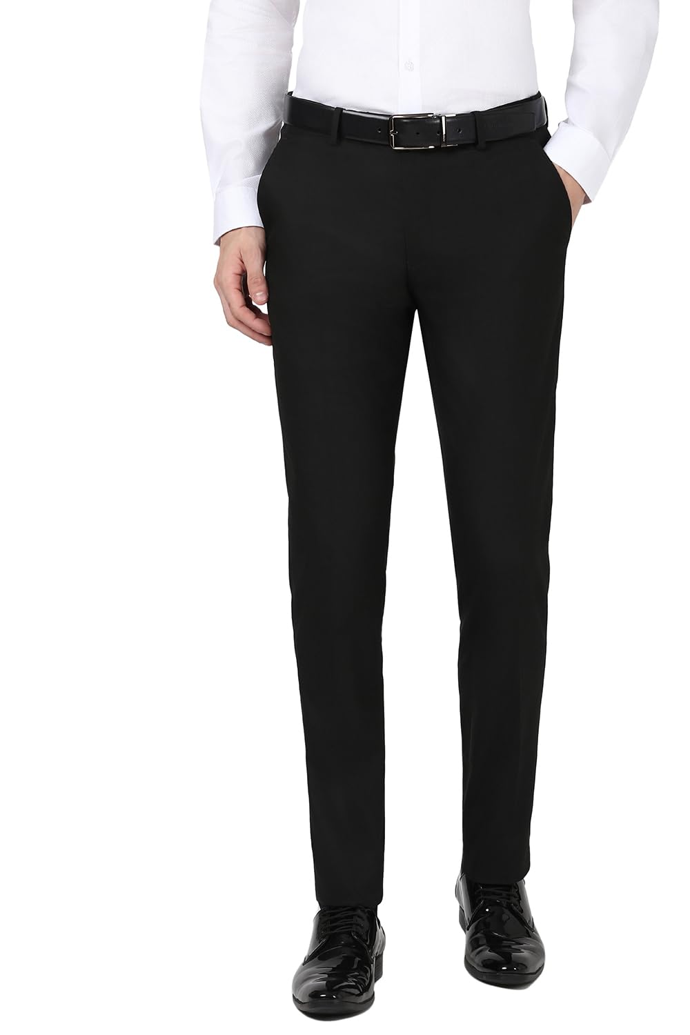 peter england Men's Mid Rise Slim Work Utility Pants-picture-18