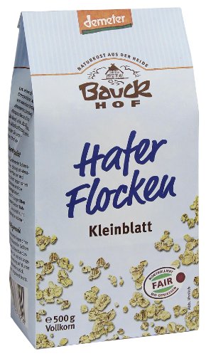 Bauckhof Flocons d'avoine bio Demeter (2 x 500 g) Cover