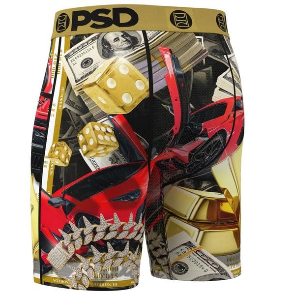 PSD Men's Fast Life Boxer Brief, Multi, M3
