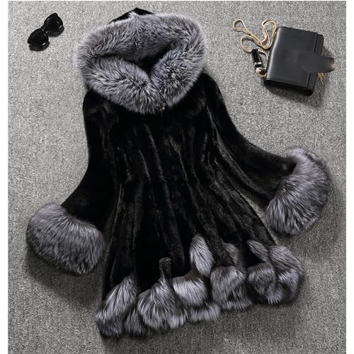 Maiyifu-GJ Women's Warm Faux Fur Coat Elegant Winter Dresses Overcoat Hooded Jackets Long Sleeve Fleece Coats Outerwear2