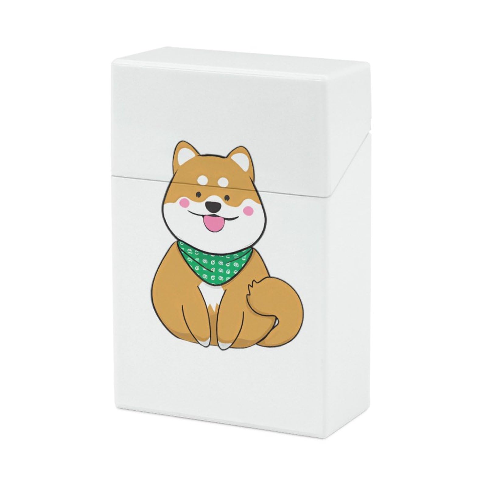 Amazon | 柴犬 犬柄 緑唐草模様 タバコケース シガレットケース 煙草