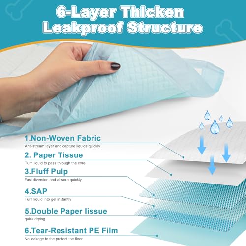 Kaninchen-Pinkel-Pads, Einweg-Windel, super saugfähige Windel, Haustier-Toiletten-/Töpfchentraining-Pads für Meerschweinchen, Igel, Hamster, Katzen und andere Kleintiere (33x45 cm), 100 Stück
