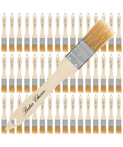 Bates- Chip Paint Brushes, 1-Inch, 48 Pack, Chip Brush, Brushes for Painting, Paint Brushes, Stain Brushes for Wood, Natural Bristle Paint Brush, 1 Inch Paint Brush, Chip Paint Brushes for Paint