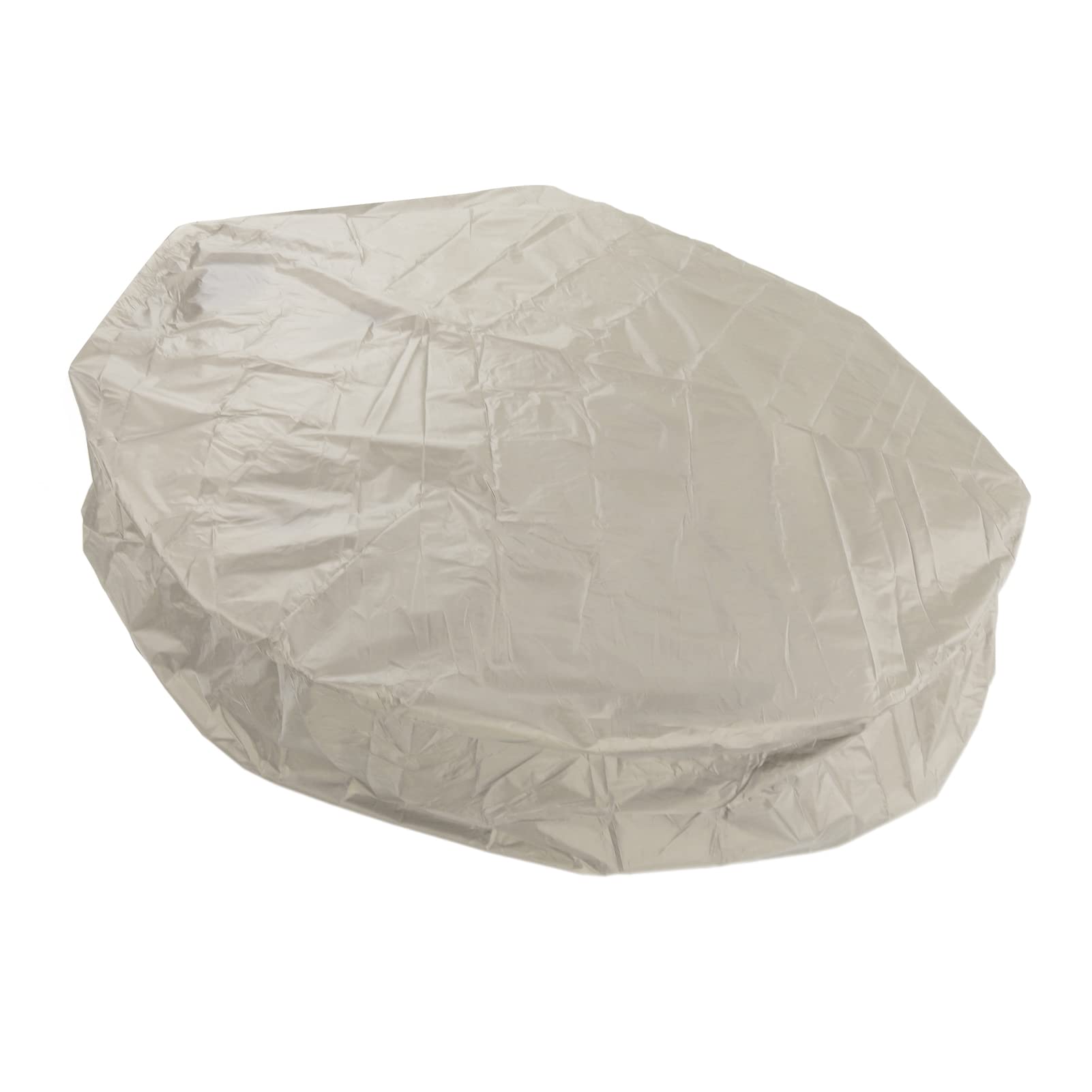Housse de ronde pour ou - En polyester taffetas imperméable - Argenté - 190 x 30 cm - Beige