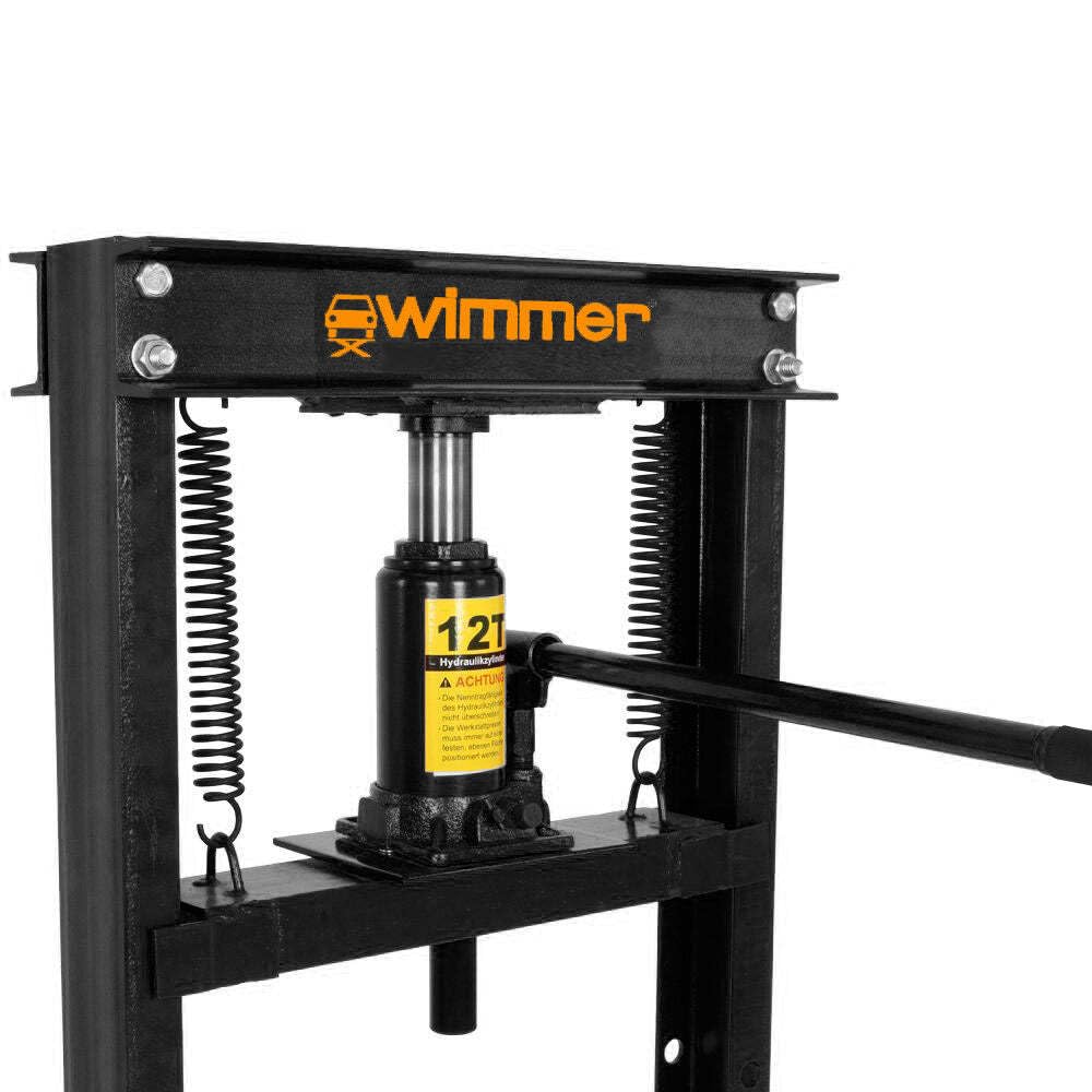 12 Ton Shop Press Floor H-Frame Press Plates Hydraulic Equipment Jack Stand, SP12