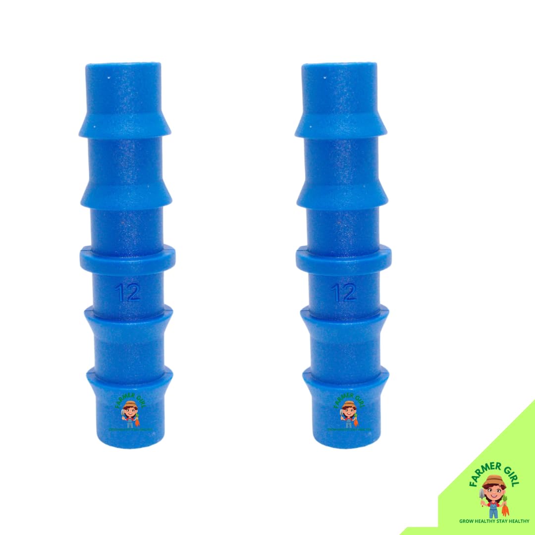 Farmer Girl Drip Irrigation Accessories Plant Watering Straight Connector 12 mm Joiner (PACK OF 75) (B0B84R3N9K) Amazon Price History, Amazon Price Tracker