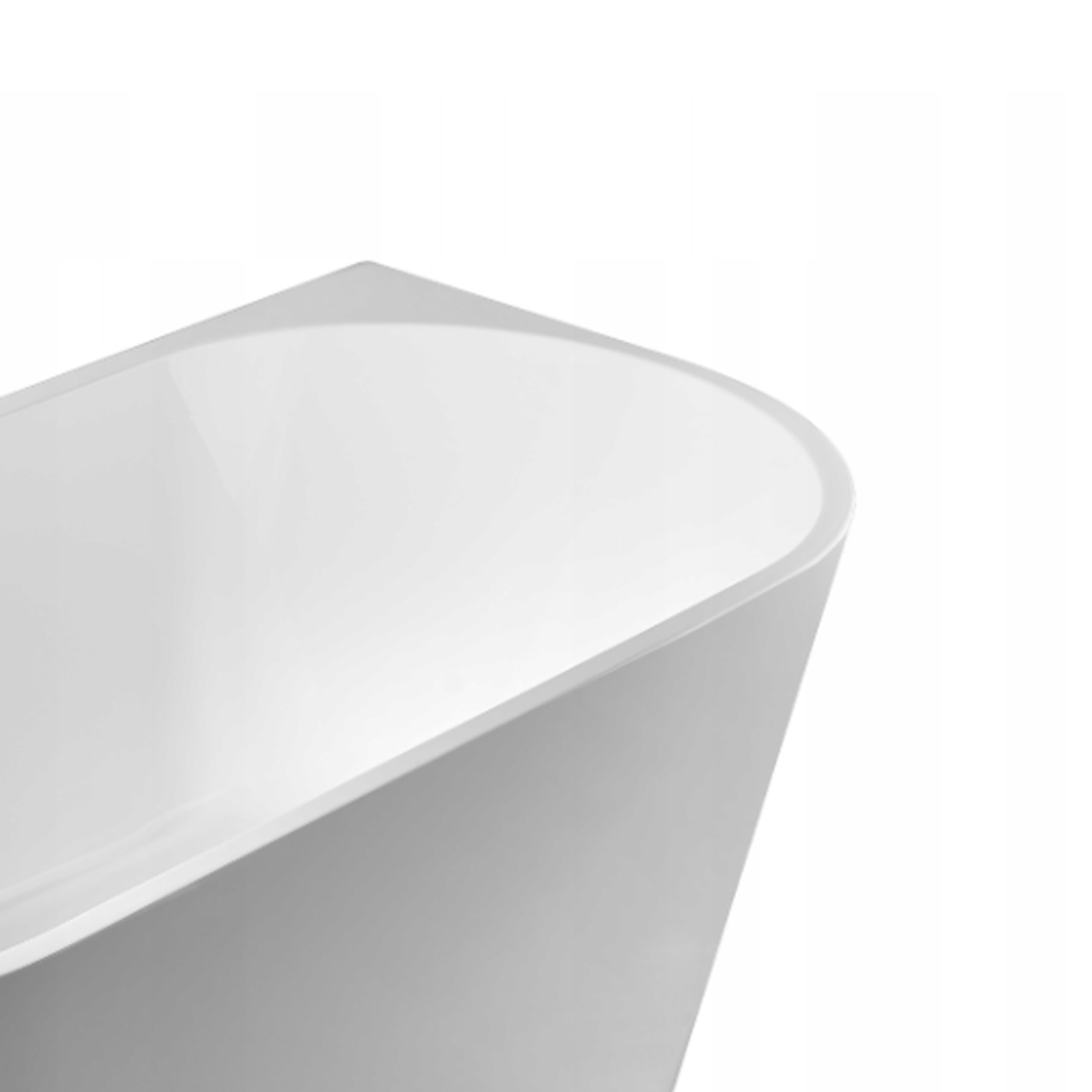 Bañera Exenta de Pared 214 L - Diseño Moderno con Desagüe Click-Clack Negro - Bañera Independiente 150 x 75 cm de Acrílico 3,5 mm para Mayor Retención Térmica