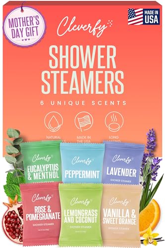 Product Image of the Cleverfy Shower Steamers Aromatherapy - Mothers Day Gifts for Mom, Wife from Husband, Grandma, Daughter and Sister - Birthday Gifts for Women, Mom, Teens, Girlfriend and Her - 6 Tablets