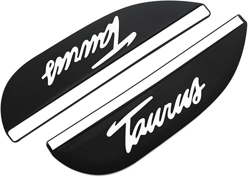 2PCS Car Rear View Mirror Rain Visor Guard for Ford Taurus Carbon Fibre Auto Rain Eyebrow Cover, Automotive Exterior Accessories Decor,Black