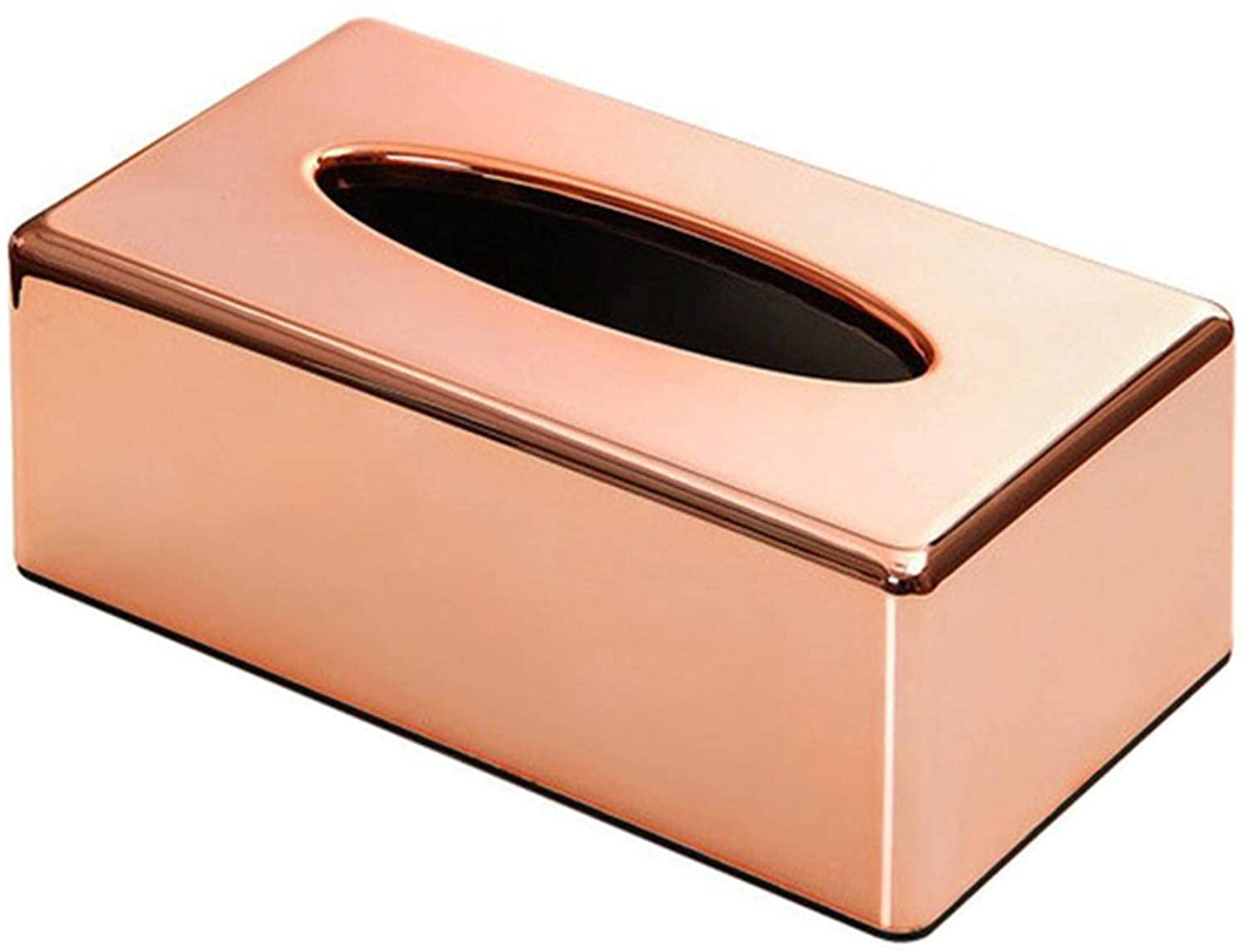 Tissue Holder Dispenser Paper Rack Elegant Royal Rose Gold Car Home Rectangle Shaped Tissue Box Container Napkin Holder Home Decor
