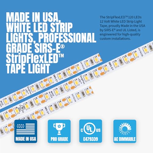 Tira LED Blanca 4000K 12V 120 LEDs/m 10m SIRS-E miniatura 3
