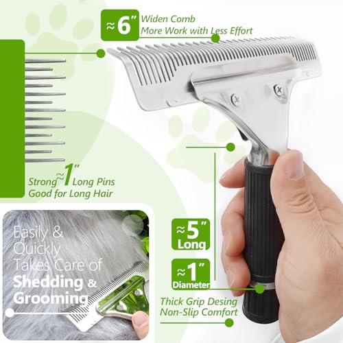 Dog Brush for Shedding  Extra Wide Deshedding Dog Brush  Dog Shedding Brush Cat Deshedding Brush for Dog Hair Dematting Comb for Cats Undercoat Brush for Cats Dog for Big Furry Friends Wlong Hair  Cucciolini Doodles Dog brush for shedding  extra wide deshedding dog brush  dog shedding brush cat deshedding brush for dog hair  dematting comb for cats undercoat brush for cats dog for big furry friends wlong hair   cucciolini doodles