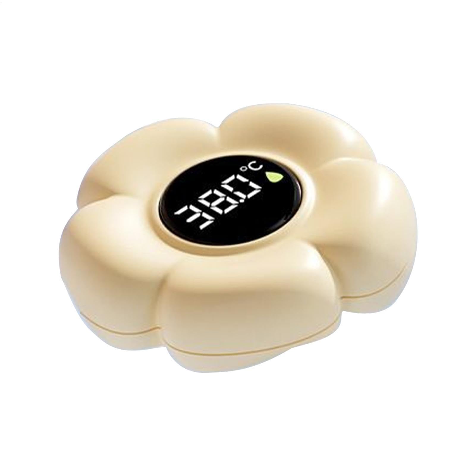 Chic Floating Bath Thermometer, Digital Water Temperature Sensor, Flower Shape LED Display Gauge, Waterproof Bath Safety Device Extra, Modern Bathroom Accessory with Sleek Style