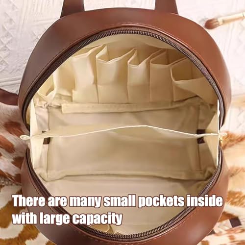 Multi Layered Shell Shaped Cosmetic Bag, Expectatioin Cosmetic Bag, Practicablek Cosmetic Bag, Portable Makeup Waterproof Waterproof Storage Bag with Compartments-White4