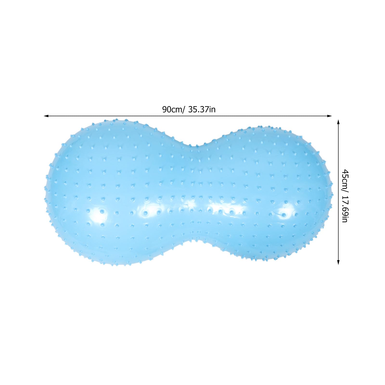 Pelota de Yoga con Forma de Cacahuete: Pelota Hinchable para Pilates, Ideal para estiramientos y Ejercicios Durante el Embarazo. Equipo de Entrenamiento sensorial para Gimnasio en casa.