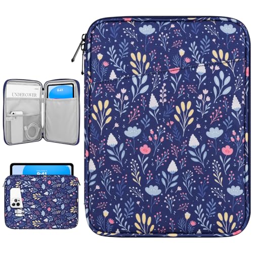 Image of Dadanism 9-11 inch Tablet Sleeve Bag Carrying Case for iPad (A16) 11th Gen 11 inch, iPad 10th Gen 10.9 inch Air 5 /4, iPad Air M4 /Pro 11 inch, iPad 9 /8 /7th, Galaxy Tab A11+ Plus 11 inch, Remarkable 2 10.3 inch, Night Blue