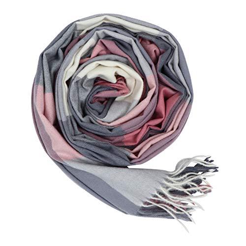 PRETYZOOM Cachecol Feminino Xadrez de Inverno Quente Xadrez Cashmere Sensação Echarpe Borla Grossa L