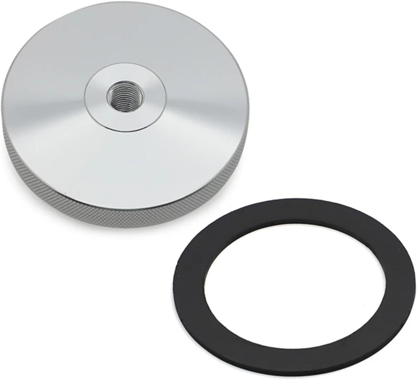 for Honda Eu3000is Eu6500is Eu7000is Extended Run Fuel Cap W Gasket Portable Generator 1/2-18threaded Inlet Fuel Tank Cover(Silver)