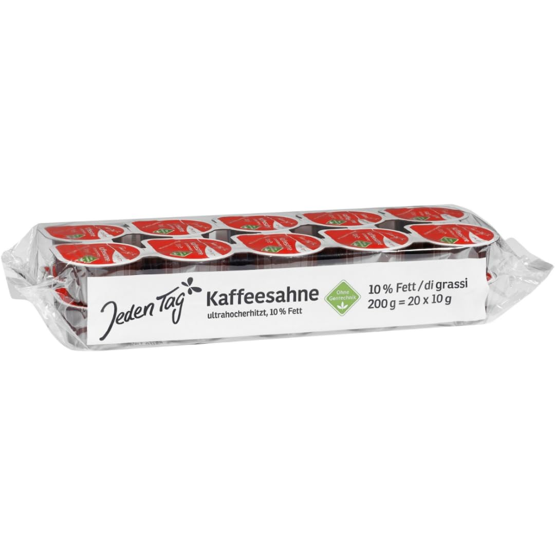 Dehlwes H-Milch 1,5% Fett 1000 Mililiter x 6 Stück + Jeden Tag Kaffeesahne 10% 20 Stück x 10 gramm x 15 Packungen