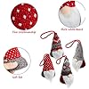Gnomes Noël Suspendus Lot De 12 Lutins De Noël Tricotés Suédois - Décoration Sapin Suspendue - Pendentifs Peluche 15cm - Style Scandinave Pendentifs Noël Suédois