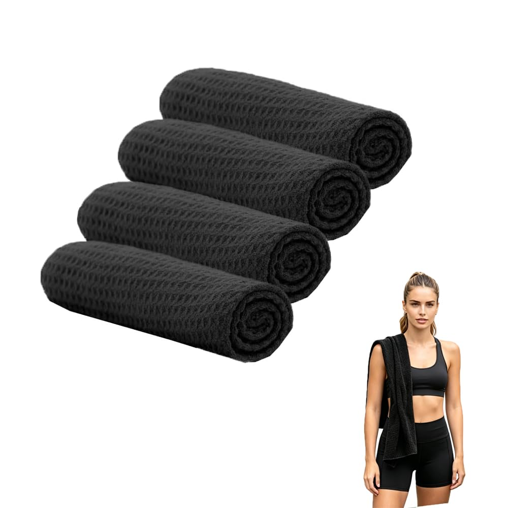 Oaygat 4 Pcs Microfiber Gym Towels 40×60 cm Cooling Towels Ice Towel for Neck and Face Gym Towels For Women And Men Great for The Gym Yoga Running and Travel