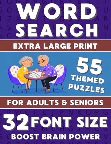 Extra Large Print Word Search Book "Boost Brainpower" for Adults ...