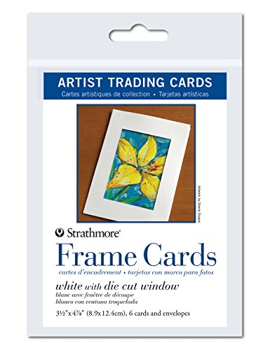 Pro Art 62105912 Strathmore Artist Trading Card Frame with Envelope, 3 Inch x 5 Inch, 6 Pack