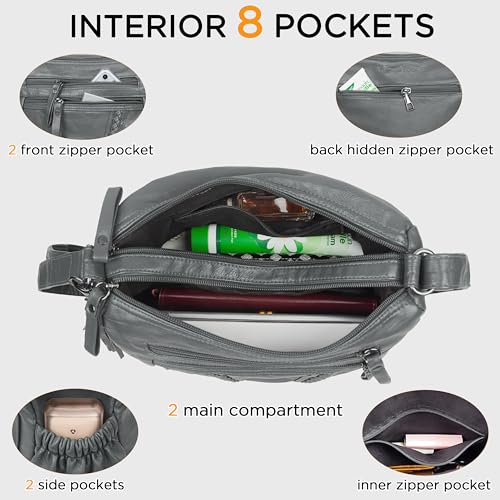 Image of VOLGANIK ROCK Crossbody Bag for Women with Tassel Ladies Soft PU leather Purses and Handbag Pocketbooks