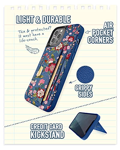 Image of Smartish iPhone 12 Pro Max Wallet Case - Wallet Slayer Vol. 2 [Slim Protective Kickstand] Credit Card Holder (Silk) - [Flavor of The Month]