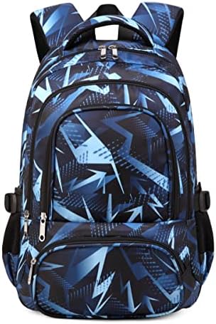 BLUEFAIRY Backpacks for Boys Elementary School Bag Primary Kids Cute Bookbag Lightweight Waterproof Back to School Bags Sturdy Gifts Nylon Polyester Age 5-10 17 Inch