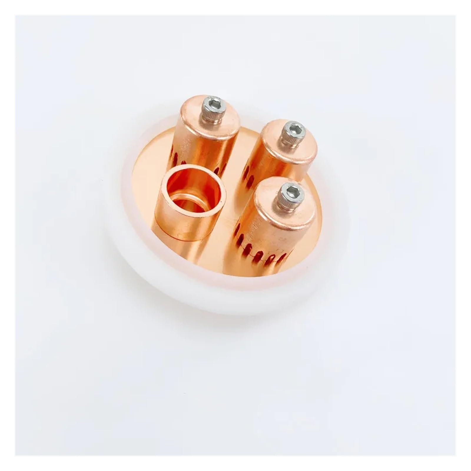 3" Red Copper Bubble Plate Set with Double Card Slot Gasket for 3"