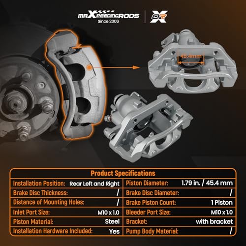 maXpeedingrods 18-B5263, 18-B5262 Rear Left & Right 2PCS Disc Brake Caliper Assembly Fit For Ford Explorer 2011-2019, For Taurus 2013-2019, For Flex 2010-2014, For Lincoln MKT 2010-2014 by maXpeedingrods - Image 3