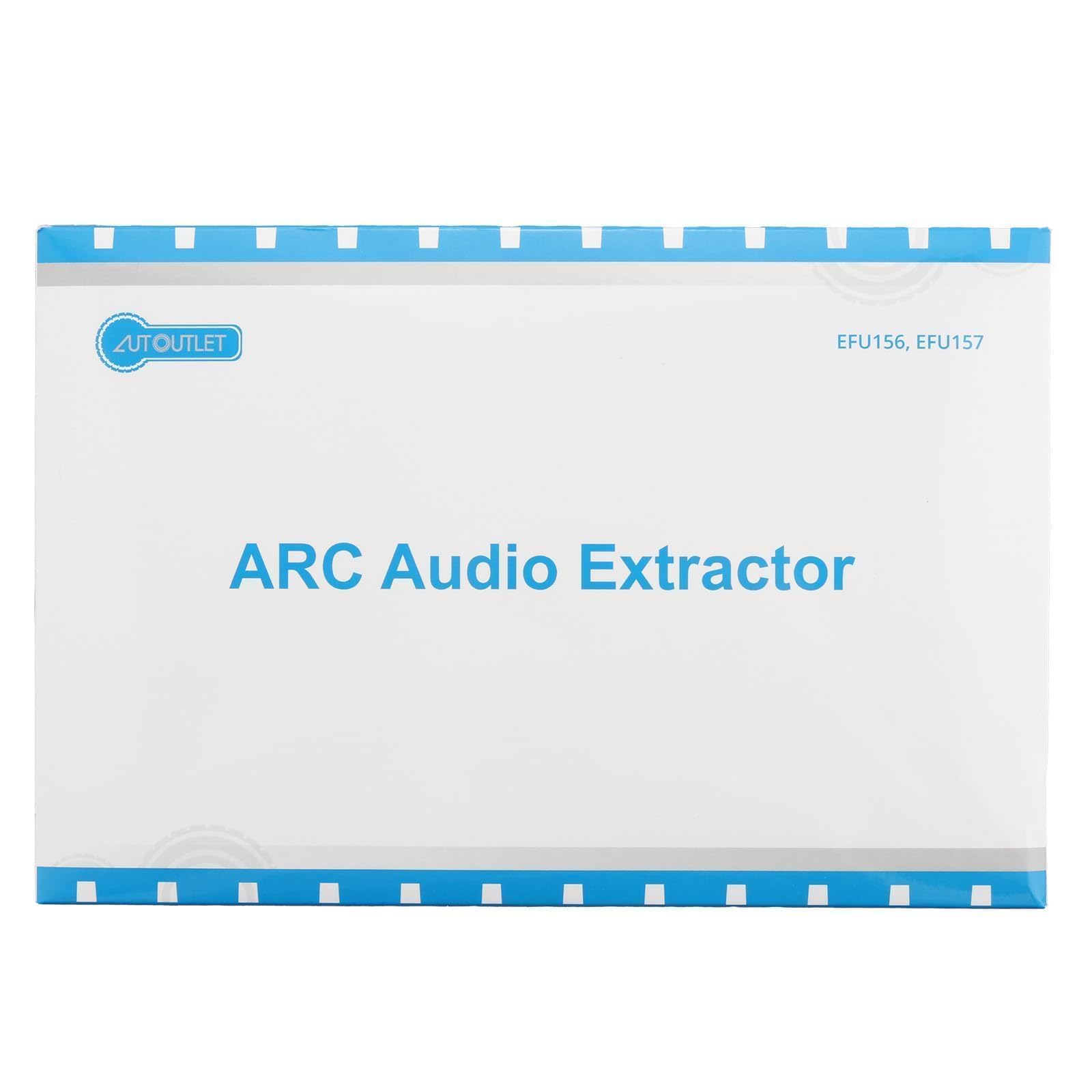 AUTOUTLET HDMI ARC Audio Extraktor, 192kHz HDMI Audio Splitter 3,5mm -Stereo Audioausgang, ARC Adapter mit 1M 3.5mm zu RCA Kabel für Verstärker Soundbar Heimkinosystem usw