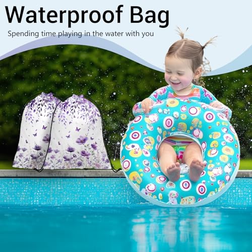 Image of Gymnastics Grip Bag Botanical Flower Gymnastics Pouch String Gym Athlete Bag