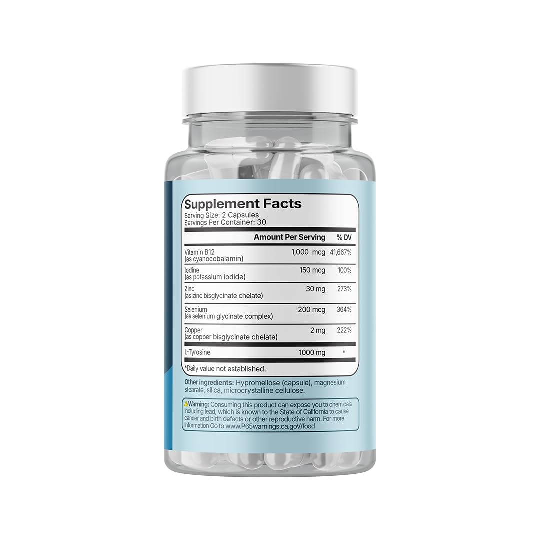 Santo Remedio Thyroid Plus, Thyroid Health Support Supplement - 30 Servings — Amazon image 3