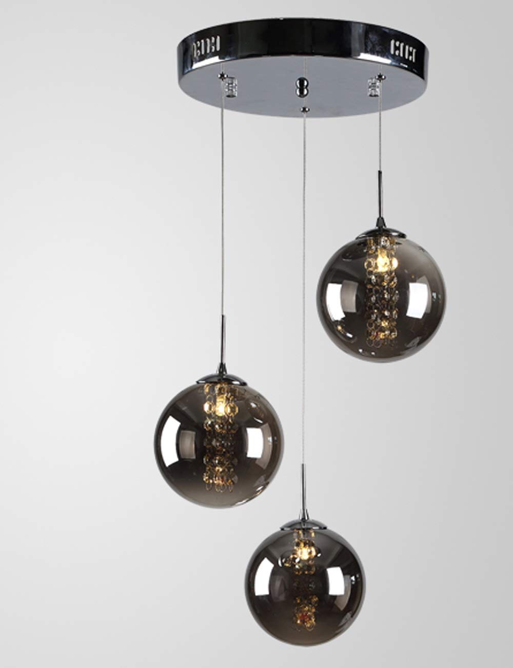 SXECAEPS Modern creative chandelier Multi Lights Nordic Bedroom Glass Ball for Living Room Modern Minimalist Staircase Creative Personality Restaurant Lamp 3 4 6