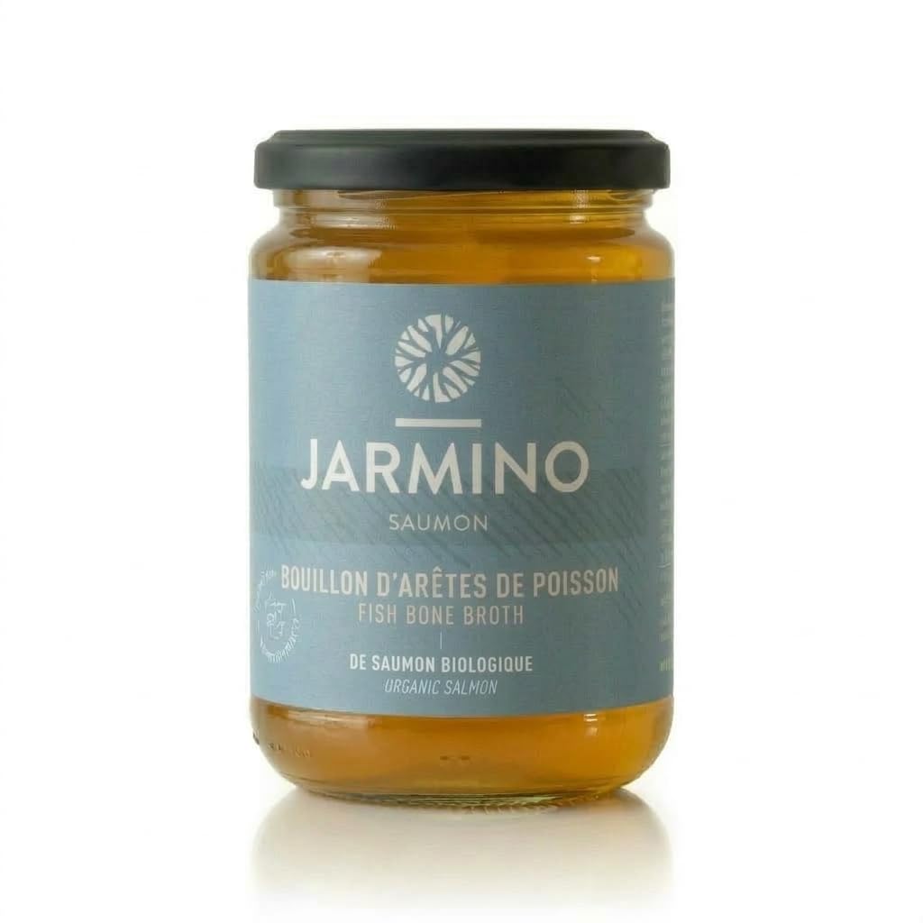 JARMINO Bouillon d'os de poissons (6x 350ml) - Bouillon d'os - 100% Bio Bone Broth