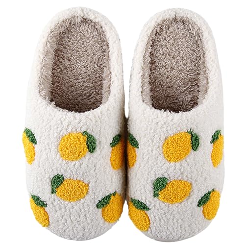 Cherry Slippers for Women Men Fruit Shoes Cute Memory Foam Soft Winter Warm Indoor Outdoor Slippers