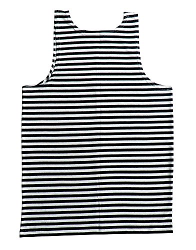 Camiseta marinera Telniashka de manga larga en algodón 100% rayas azul y blanco hombre mujer