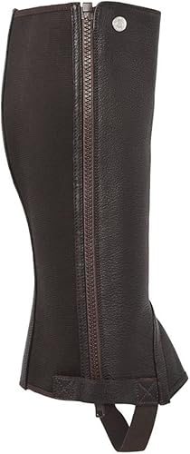 Dover Saddlery Mujeres Ready to Ride Half Chaps, Color: Marrón, Talla: Xs-Short