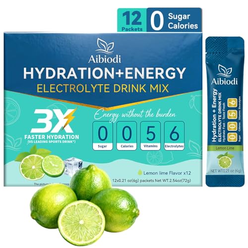 Image of Electrolytes Powder Packets - Sugar Free & Zero Calorie Liquid Daily Drink Mix - Instant Hydration & Energy Supplement with 6 Electrolytes and 5 Vitamins, Keto Friendly & Vegan - 12 Sticks