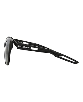 Amazon.com: Balenciaga Square/Rectangle Sunglasses Black