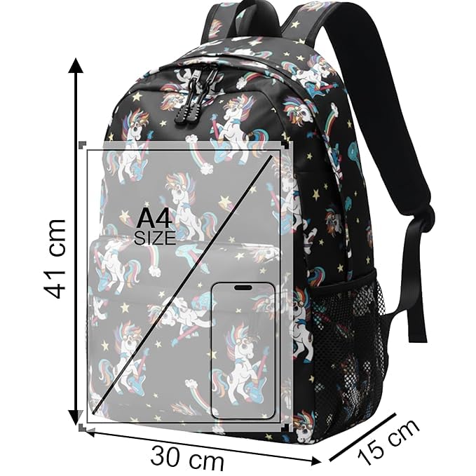Image of College bag for girls and boys, Office Bag for Men & Women, 15.6 Inch Laptop Backpack, Water Resistant & Lightweight School and Tuition Bag, 2 Compartments with Bottle Holder