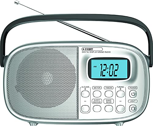 Coby Cr-202 Portable Am/Fm Stereo Multi-Band World Band Radio With Alarm Clock #TOP1