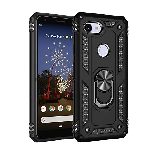 BestST Handyhülle für Google Pixel 3A 2019 Hülle 360 Grad Handyhülle Bumper Case Robust Cover [Ultra Hybrid Schutzhülle ]+ Displayschutz für Google Pixel 3A 2019 Schwarz
