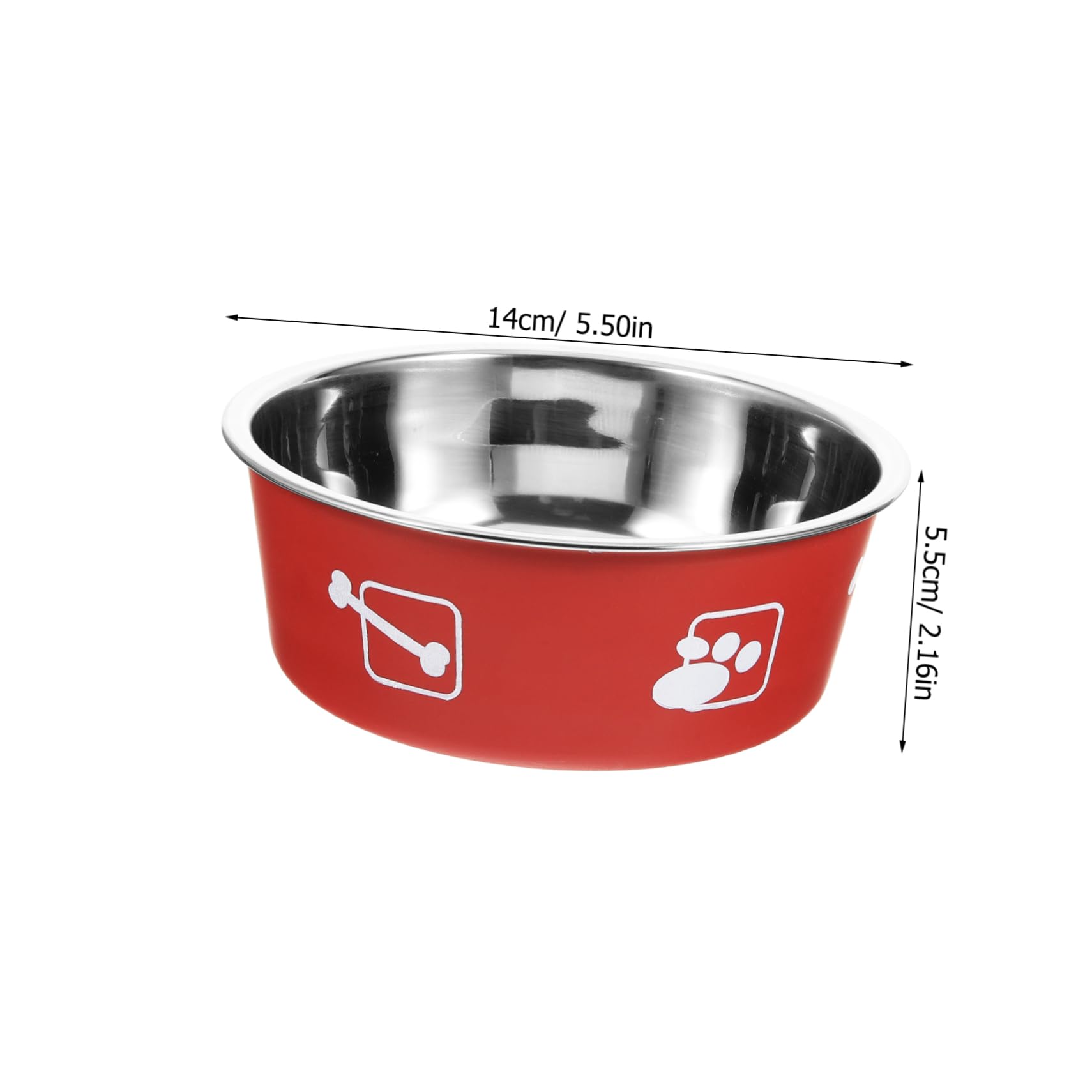 Levemolo Dog Bowl Non Skid Puppy Food Feeder Portable Dog Water Bowl for Pets Easy to Clean Capacity Design Brick