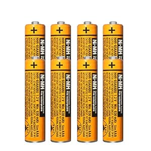 HHR-65AAABU NI-MH oplaadbare batterij voor Panasonic 1.2V 630mAh AAA batterij voor draadloze telefoons 8-pack